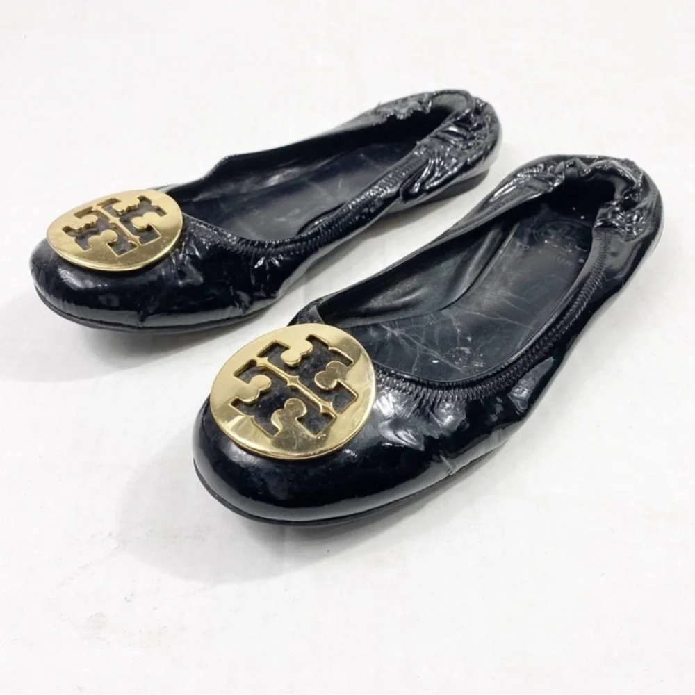 TORY BURCH Reva Patent Leather Ballet Flats